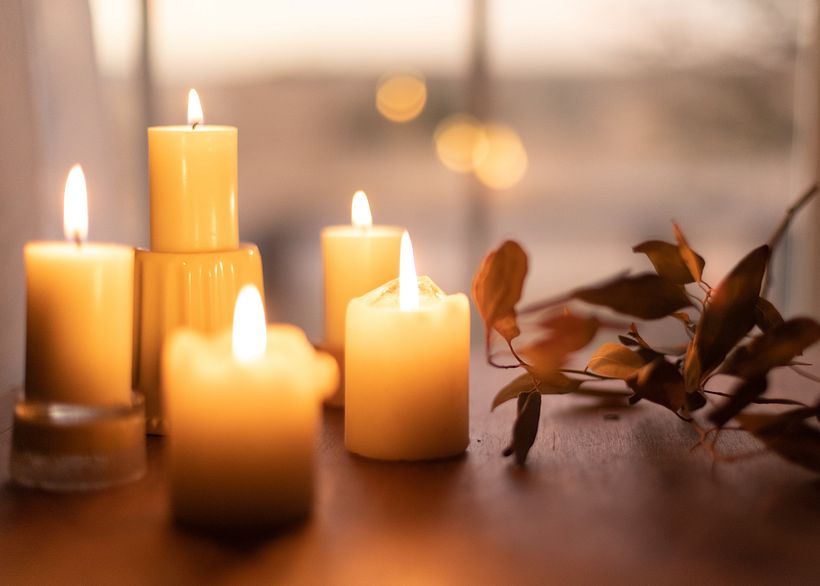 Candles are key elements for creating hygge. Credit: Unsplash.