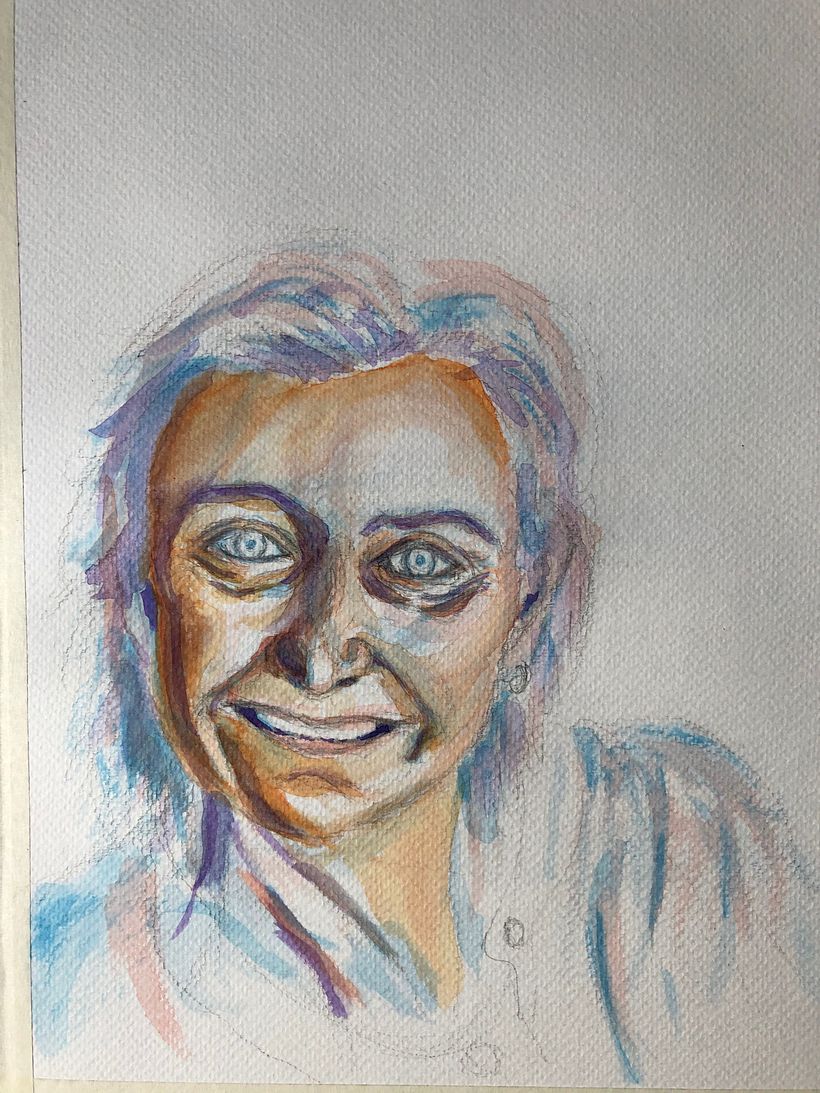 My project in Artistic Portrait with Watercolors course 1