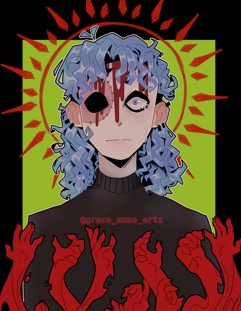 Fan art del juego Sally Face , juego que recomiendo jugar está muy cool <3 