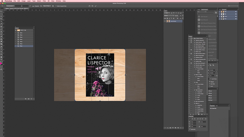 Adjust the background to the size of your cover.