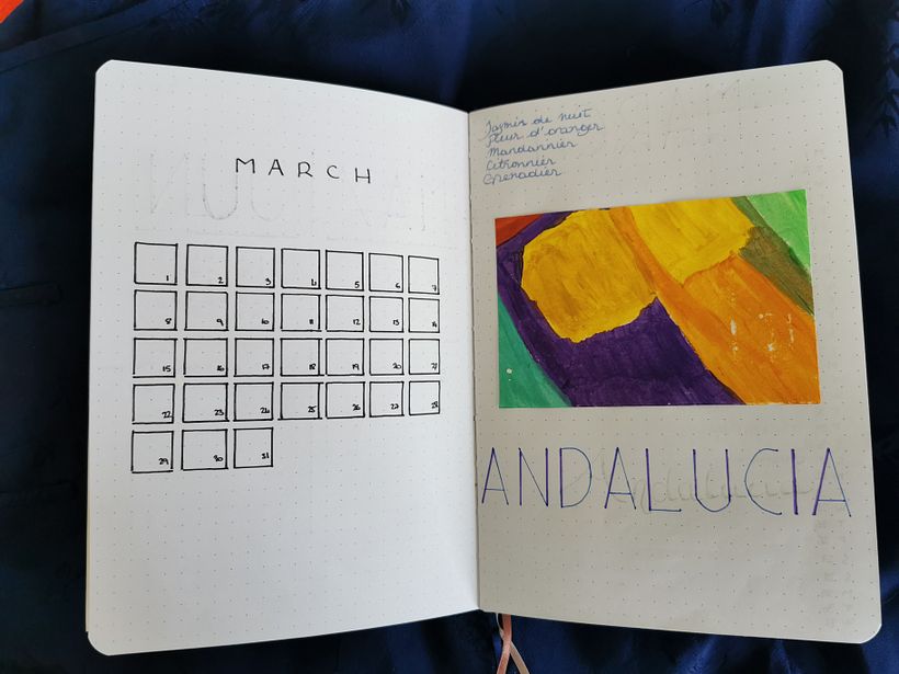 I realised ghosting happened a lot with this journal (it might be a 80 GSM) so ended up recycling old paintings a lot. 