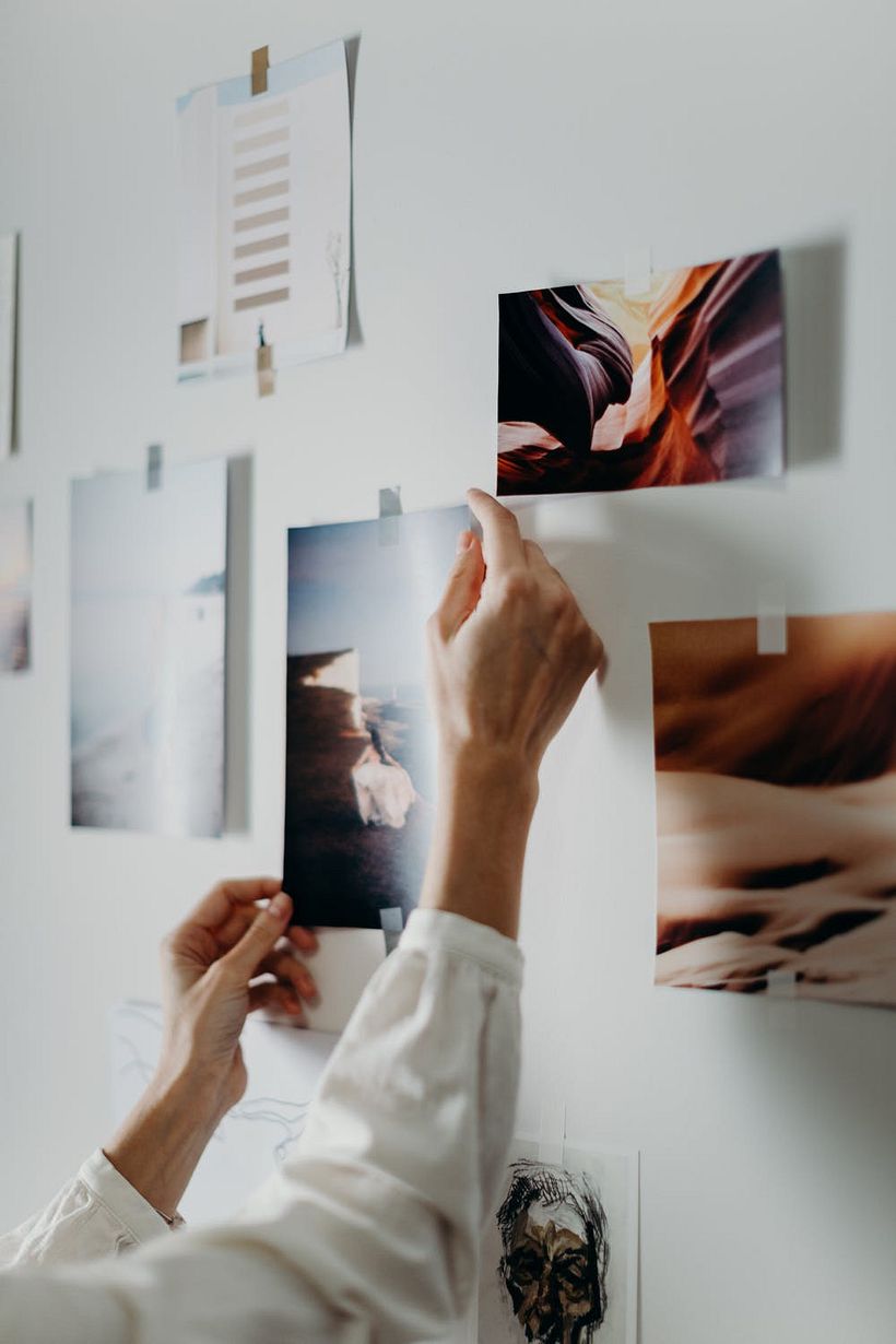 An example of a mood board.