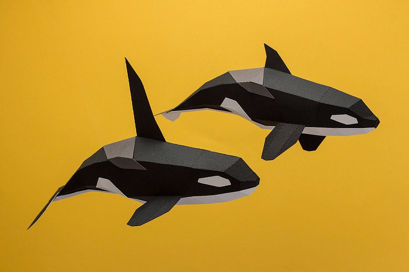 Obra de papercraft de Guardabosques.