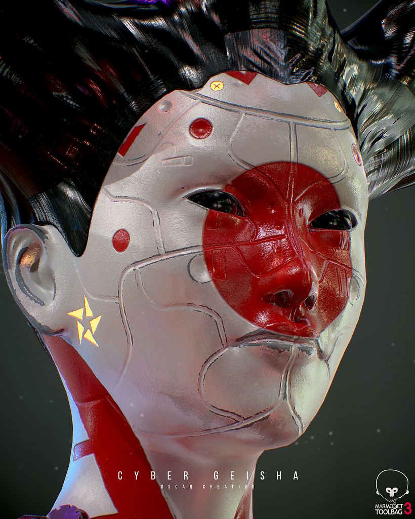 CYBER GEISHA BY OSCAR CREATIVO 2