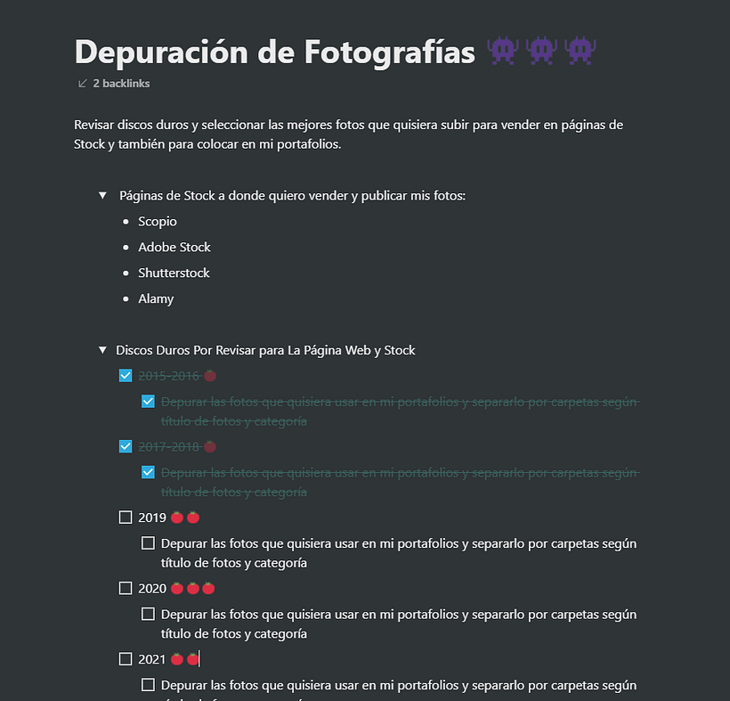 Los emojis hacen un increíble trabajo para medir el tiempo de concentración completa que le quiero dar a cada task. 