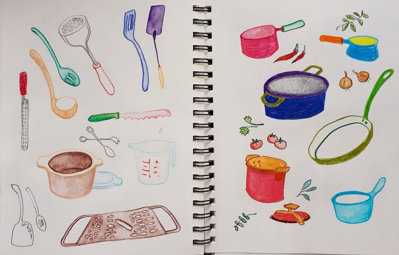 I love drawing from memory, had never really tried that before!