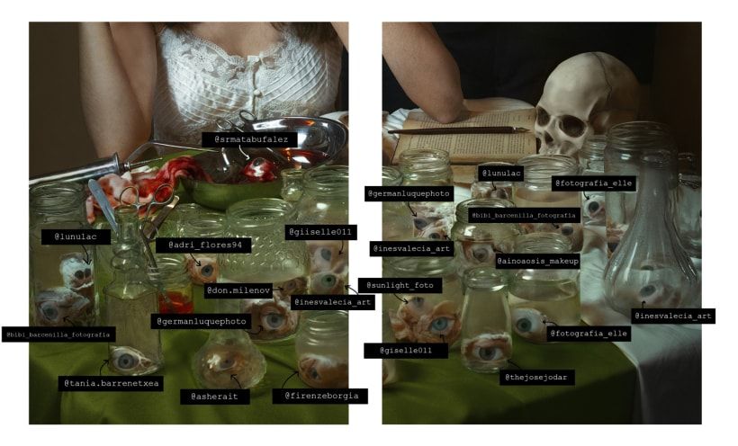 These are the profiles of the different people who lent me their eyes