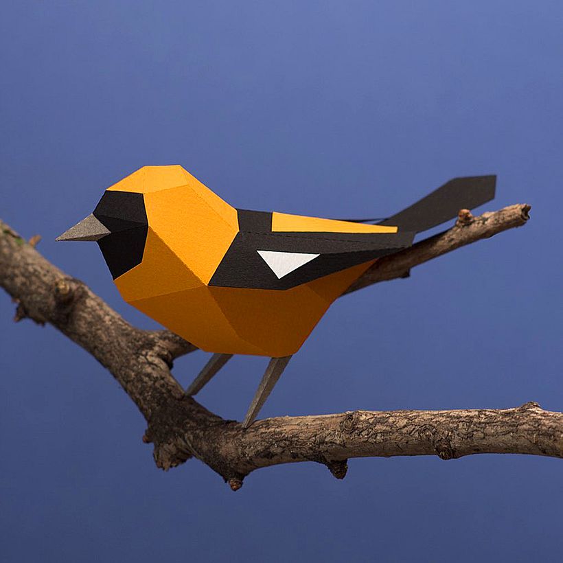 Obra de papercraft de Guardabosques.