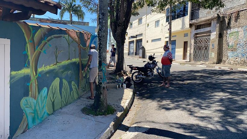 Painel mural, Floresta magica. 1