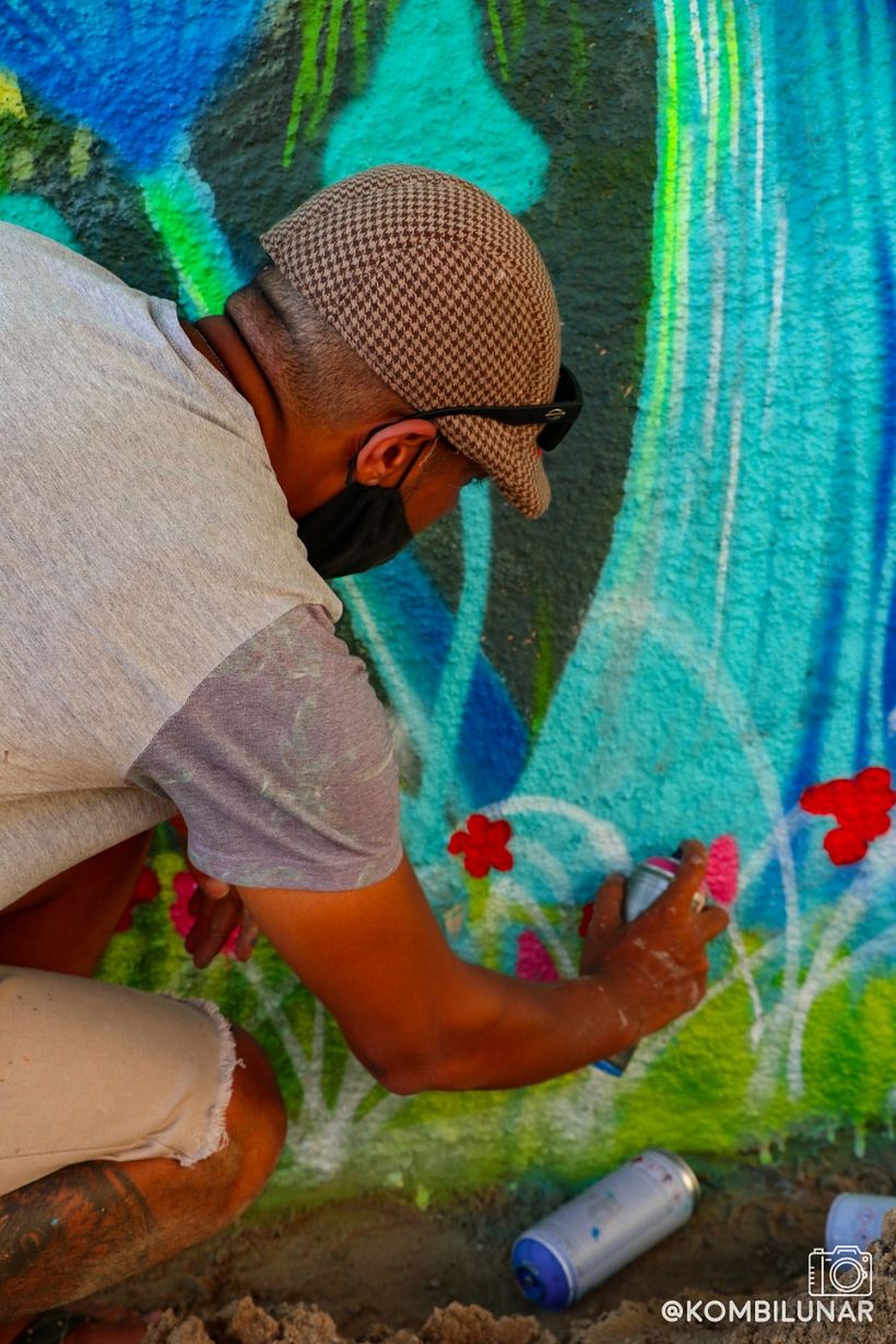 Painel mural, Floresta magica. 2