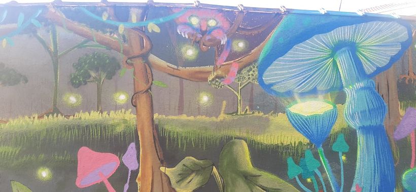 Painel mural, Floresta magica. 5