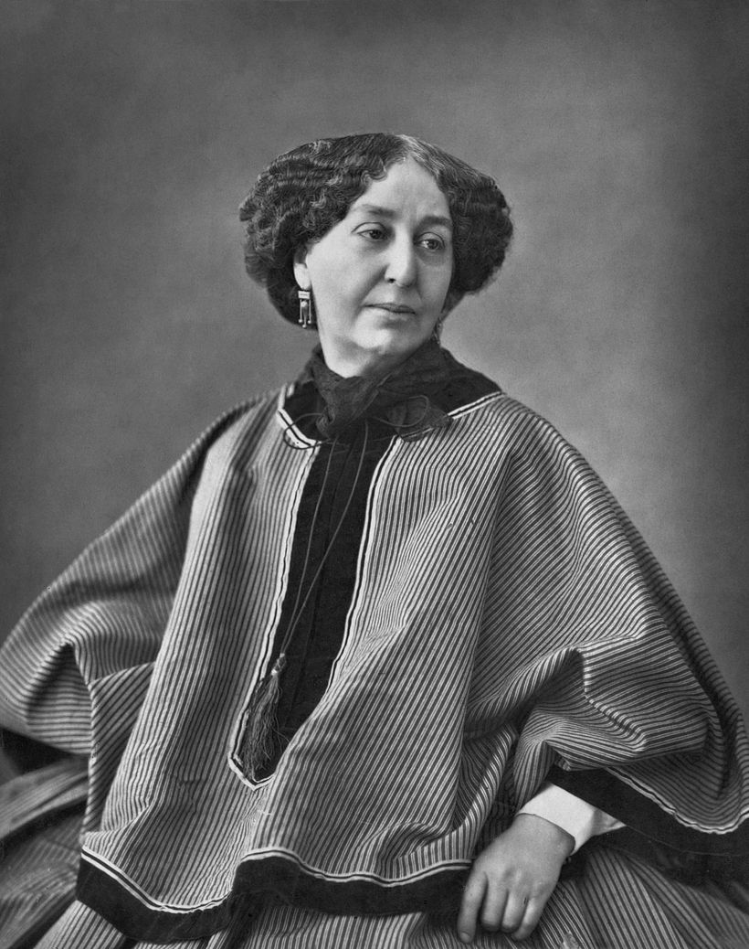 George Sand fotografiada por Nadar (1864)