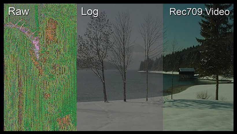 The differences between RAW footage, LOG footage, and Rec709 Video.