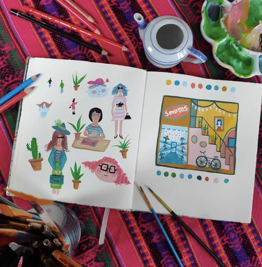 Sketchbook pictórico en gouache 6