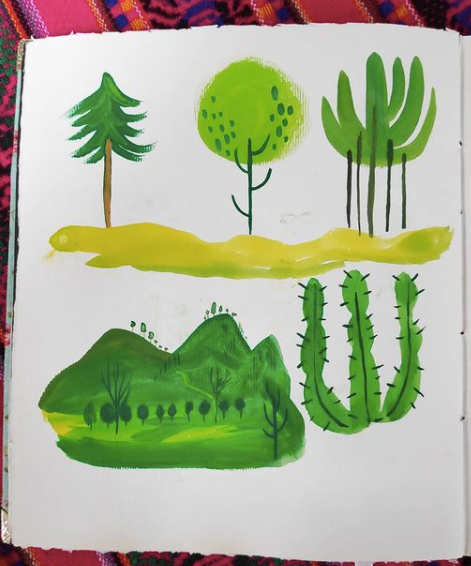 Sketchbook pictórico en gouache 9
