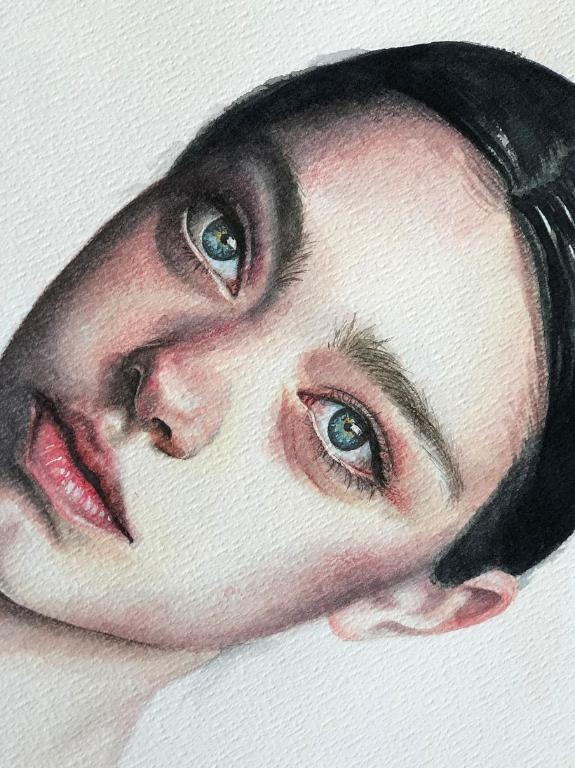 Mi Proyecto del curso: Retrato en acuarela a partir de una fotografía 1