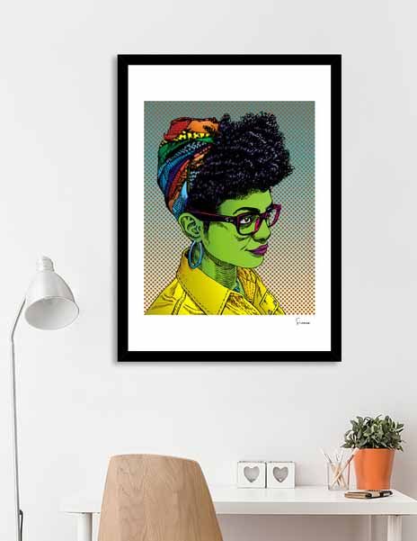 Young in Green - Print