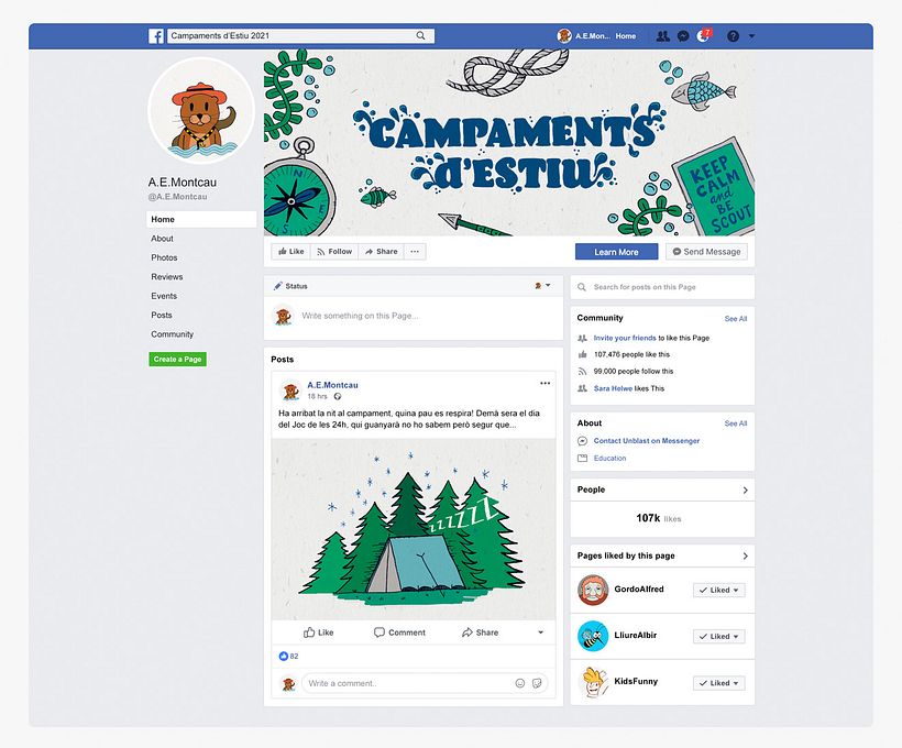 Aplicación Facebook