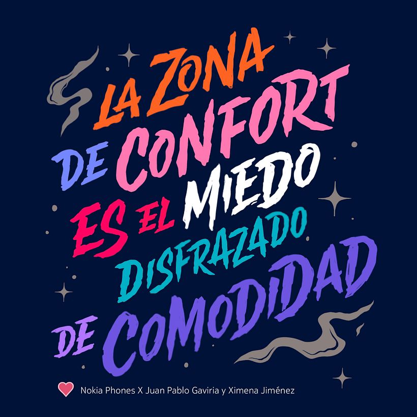 Lettering para Nokia Latam 2