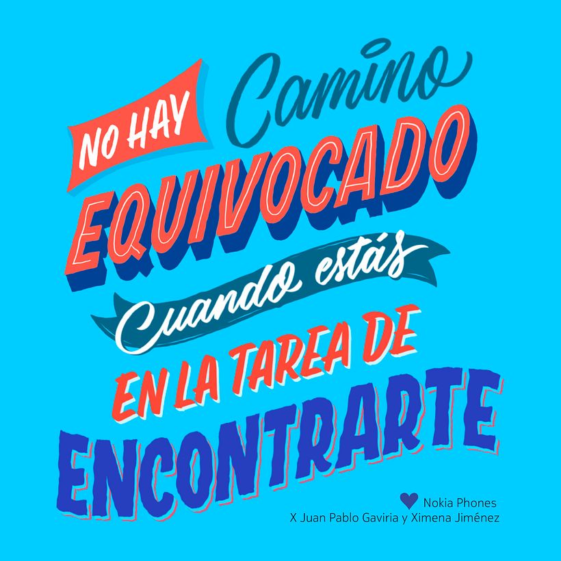 Lettering para Nokia Latam 3