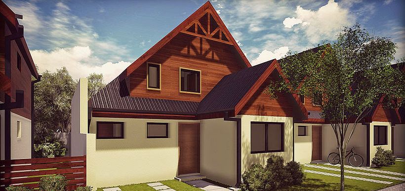 Render Casa para proyecto inmobiliario