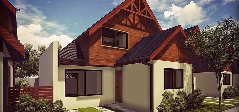 Render Casa para proyecto inmobiliario