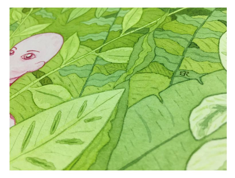 N o i r a    --------   Mi Proyecto del curso: Animalario botánico: acuarela, tinta y grafito 2