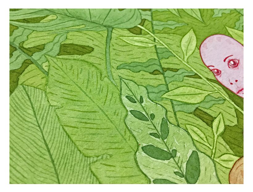 N o i r a    --------   Mi Proyecto del curso: Animalario botánico: acuarela, tinta y grafito 3