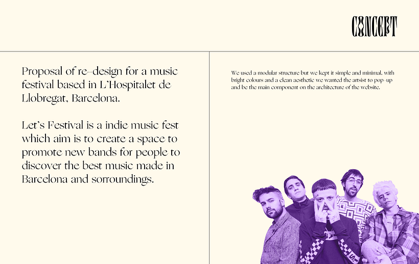 Let's Festival | Rebranding y Web (propuesta) 0