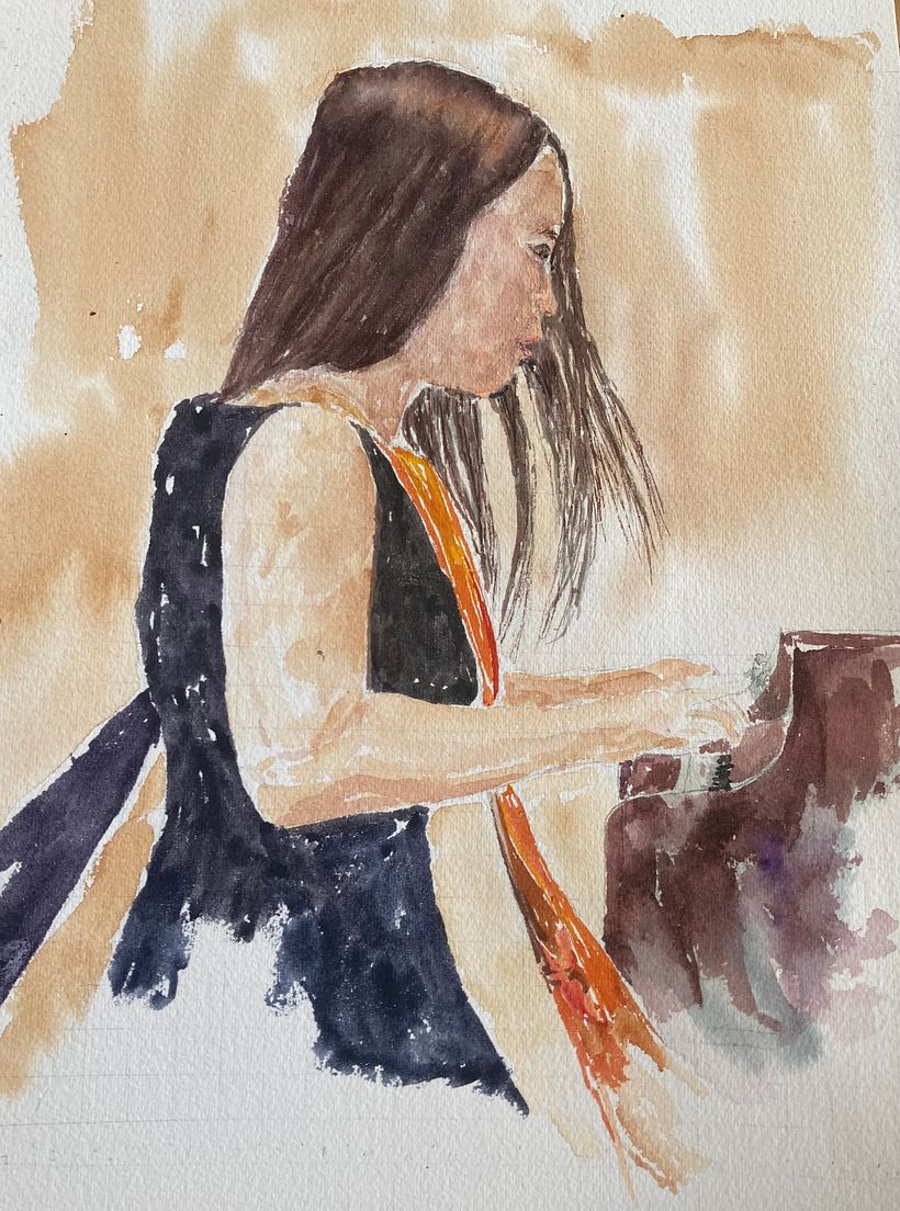My project in  Watercolor Portrait Sketchbook course 2
