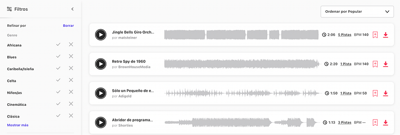 Songs on Envato.