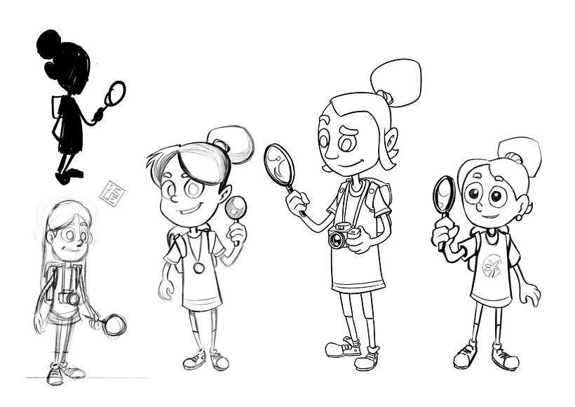 Rascunhos da personagem