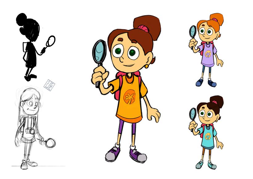 Esse foi o rascunho escolhido, fiz algumas variações de cor.
