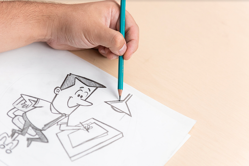 Personaje cartoon de Ed Vill.