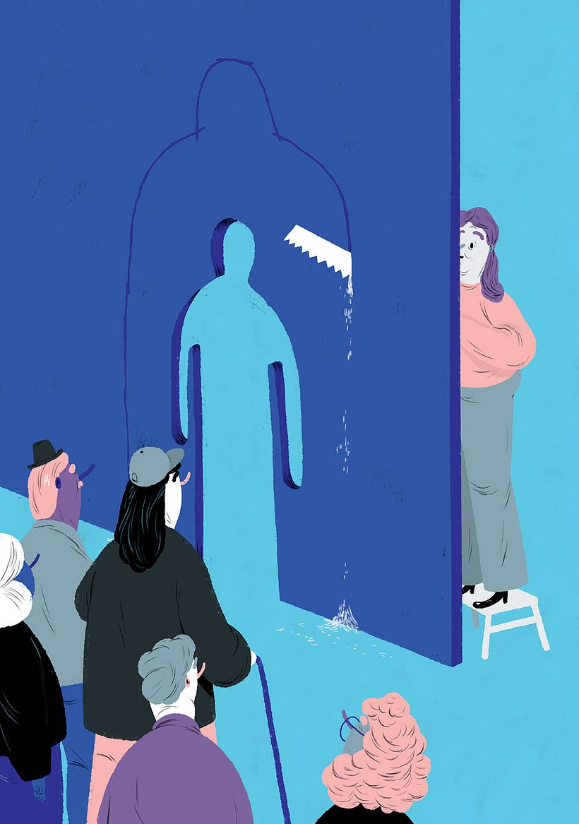 Editorial illustrations: Modern Psykologi 3