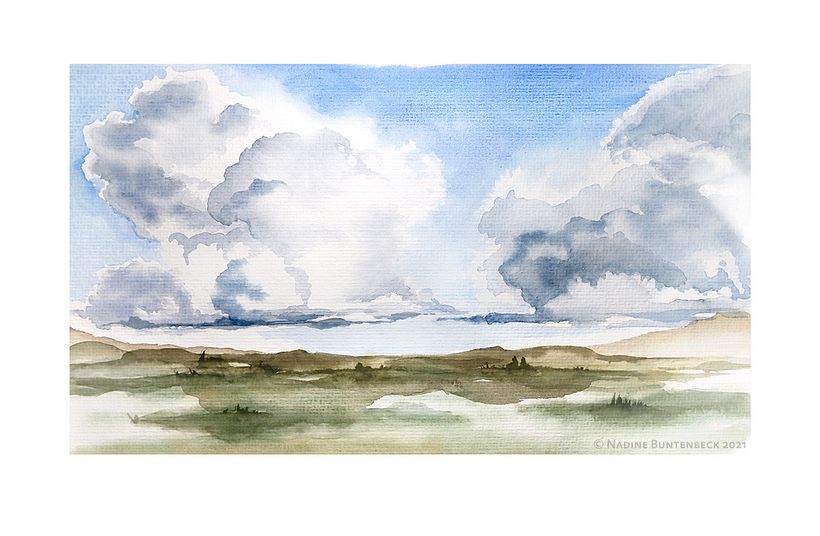 Watercolour landscapes - Aquarelschilderen