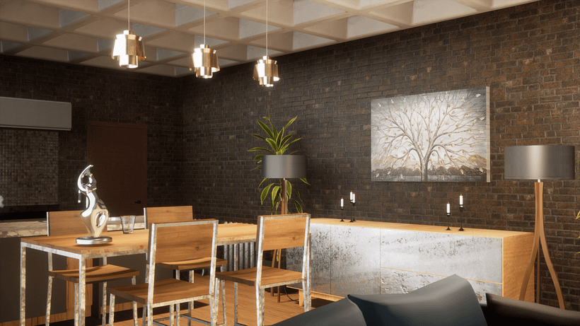 My project in 3D Interior Architecture with Unreal Engine 4 course 5