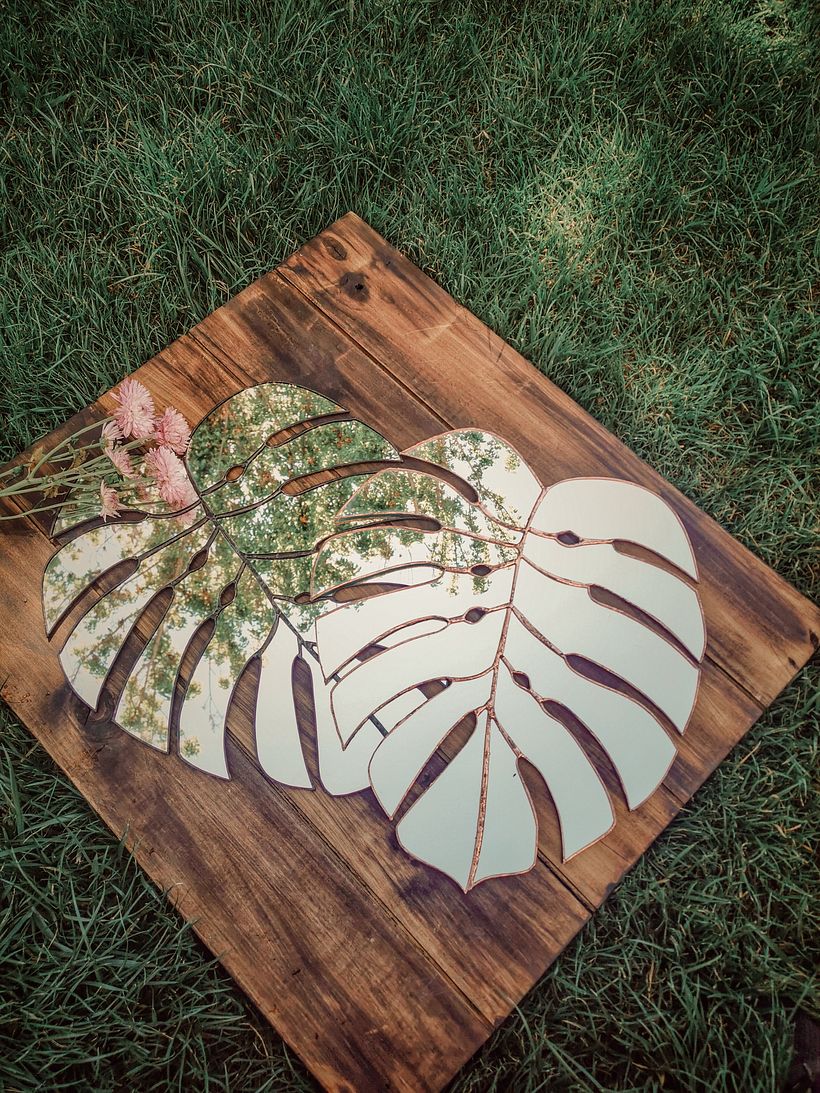 Espejo Monstera Cobre 0