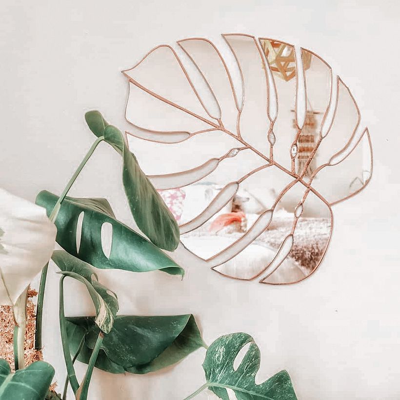 Espejo Monstera Cobre 2
