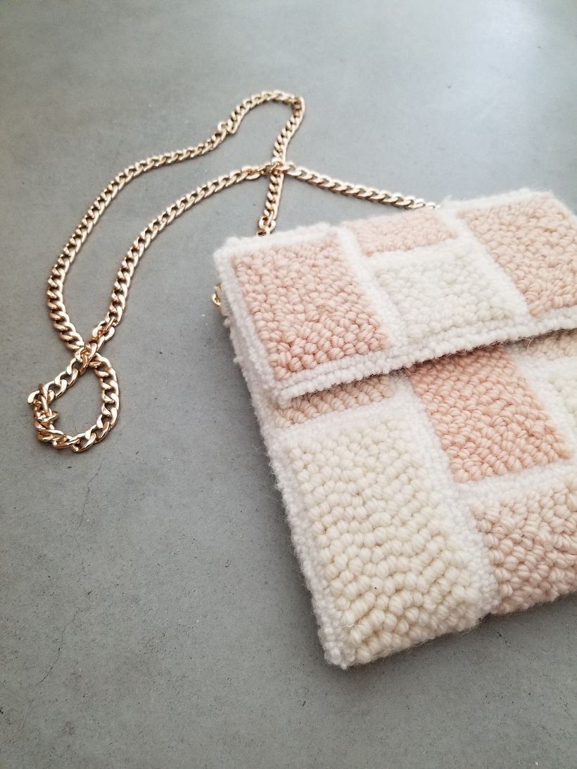 Rug Wool Punch Needle Crossbody 1