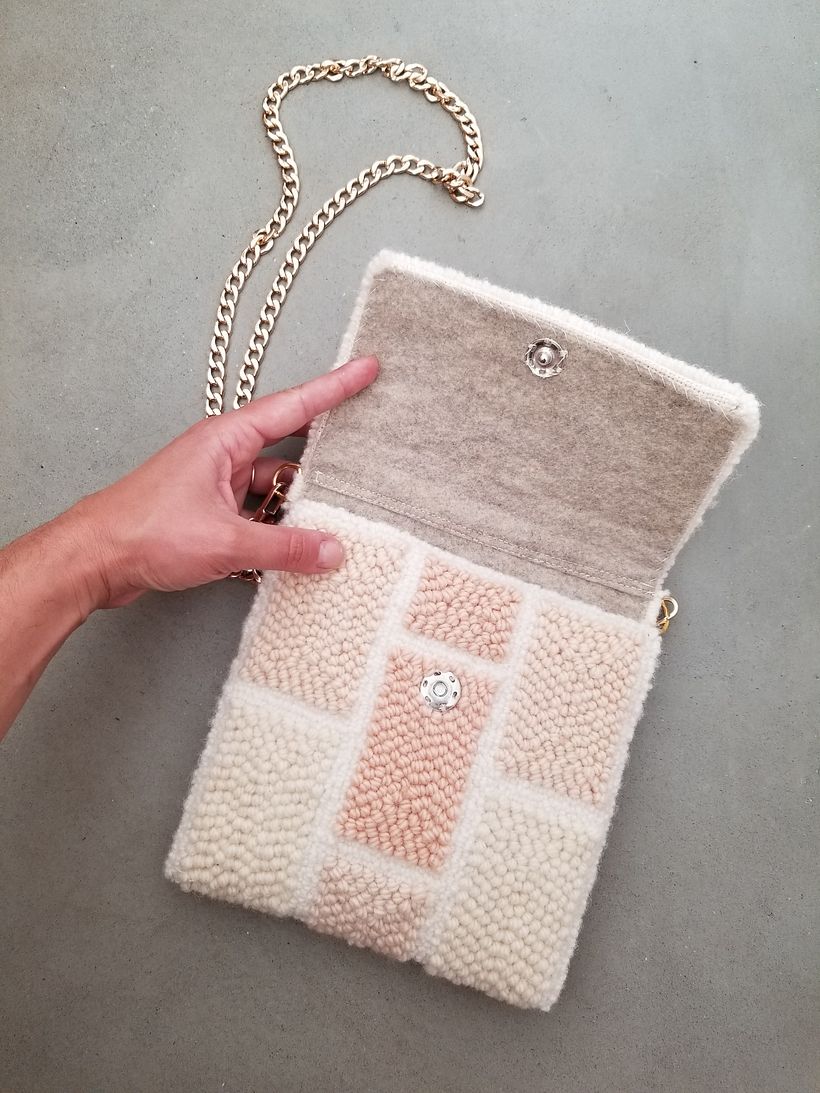 Rug Wool Punch Needle Crossbody 2