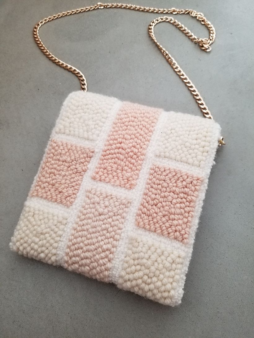 Rug Wool Punch Needle Crossbody 3