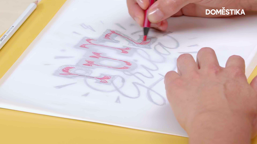 You can also decorate inside the letters.