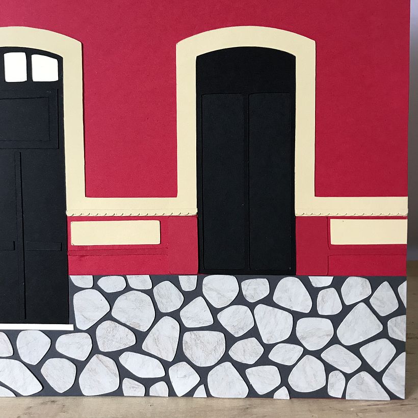 Proyecto: una fachada en Aiguá, Uruguay.  2