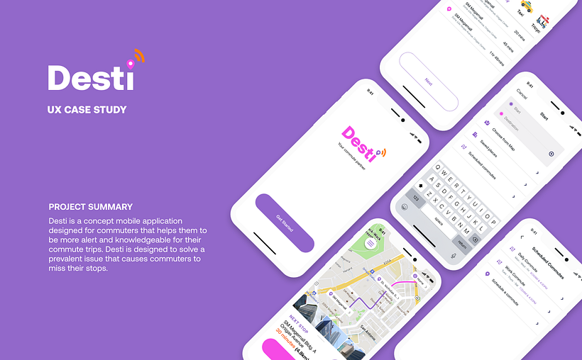 Desti UX Case Study Project - UX / UI