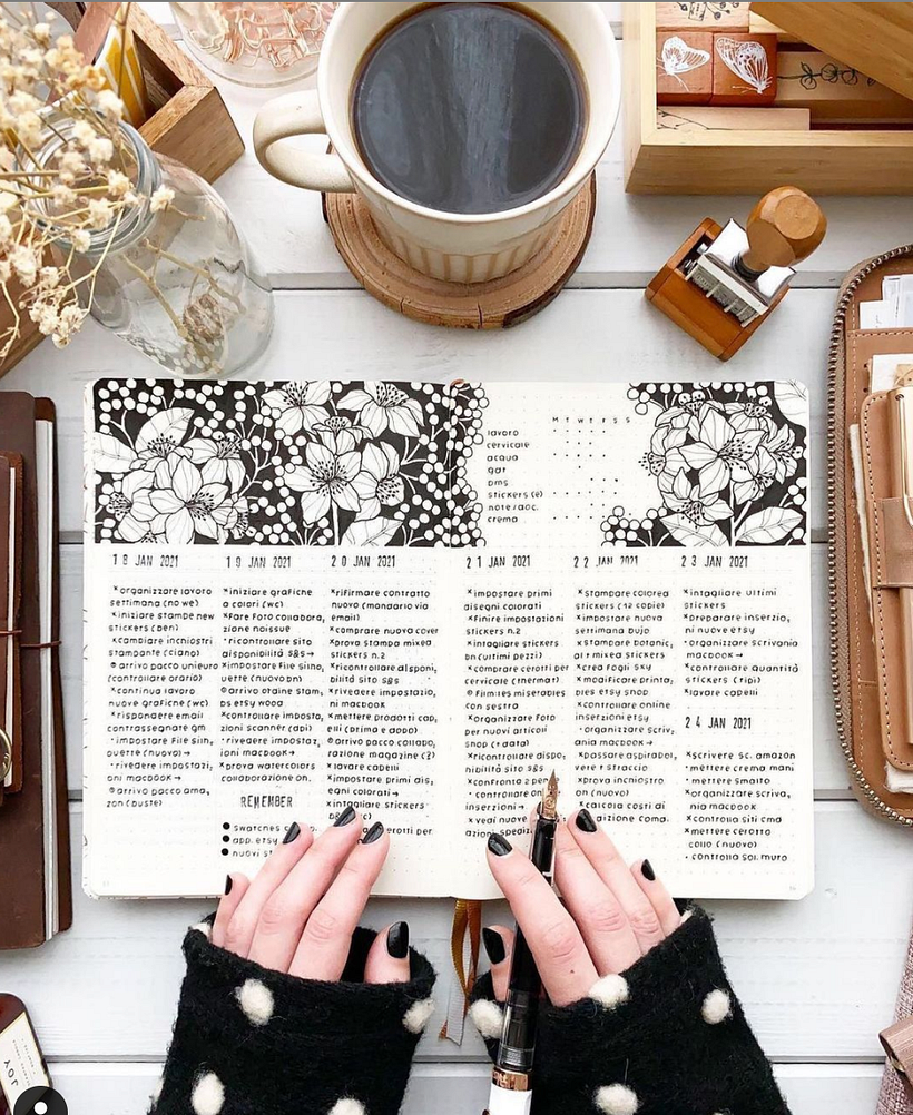 Você sabe tudo o que pode fazer em um bullet journal? Descubra nesta conta