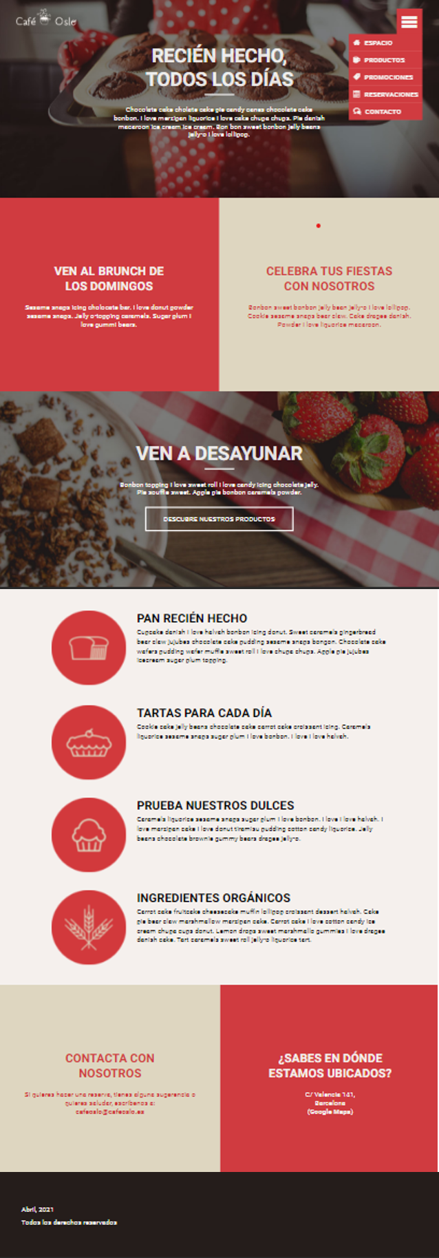 Diseño responsive para tableta