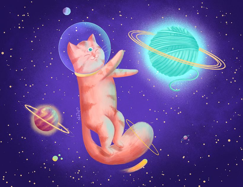 Gato en el espacio  4