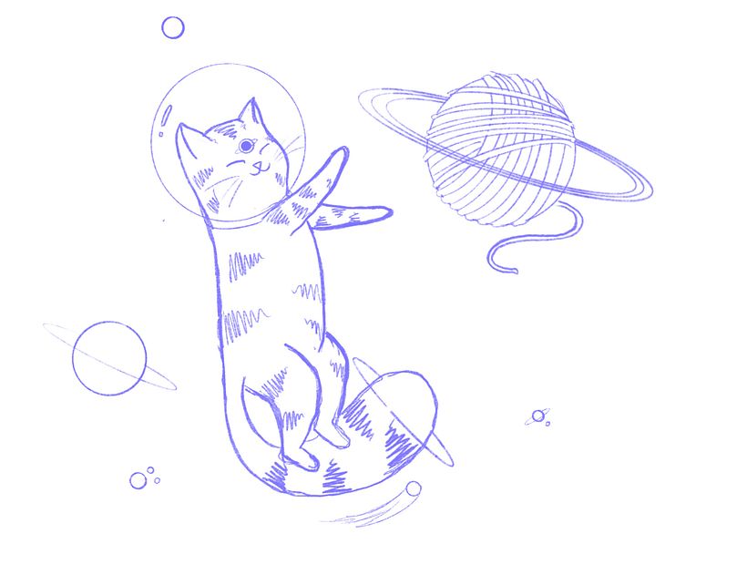 Gato en el espacio  2