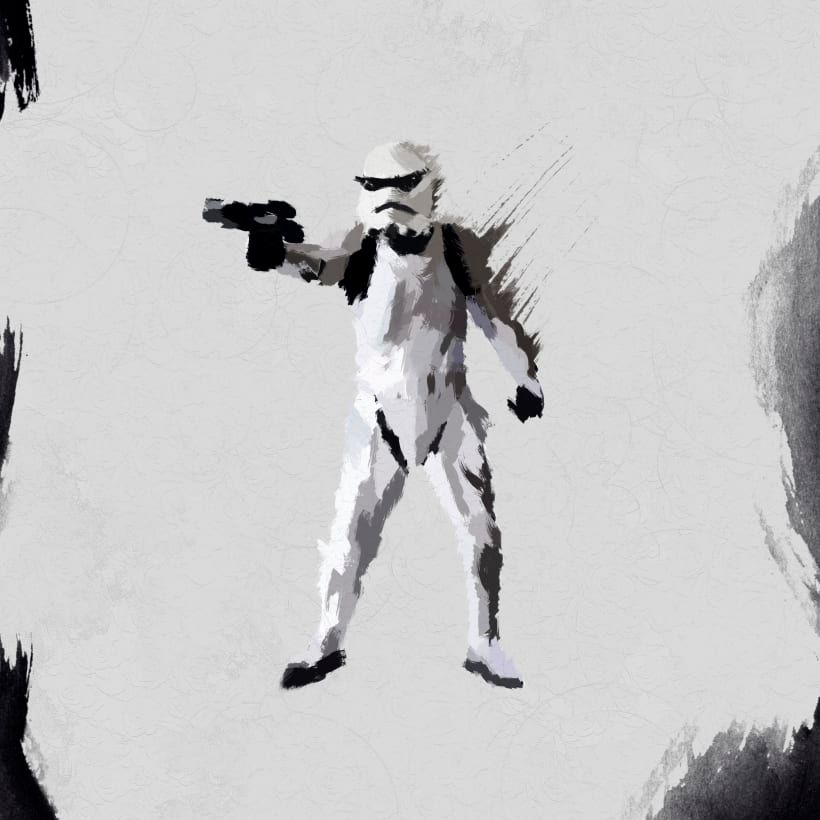 Ilustración diaria para el Episodio VII de Star Wars.